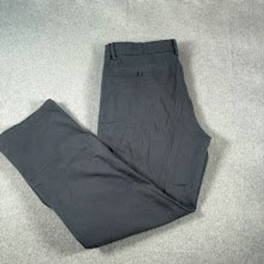Banana Republic Chino Pants Mens 34x30 Gray Solid Slim Fit Cotton Casual Work